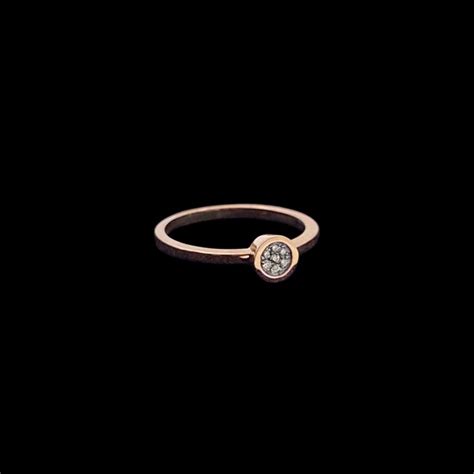 Anillo De Oro Rosa Y Diamantes Zen Colecci N Miyabi Barney Barnato