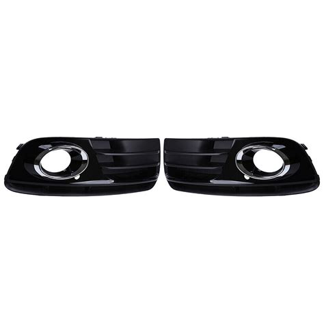 1 Pair ABS Front Bumper Fog Light Grill Grille Cover Trim For Audi Q5