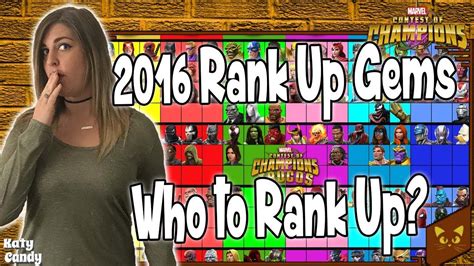 2016 Rank Up Gems Coming Who To Use Them On Marvel Contest Of Champions Youtube