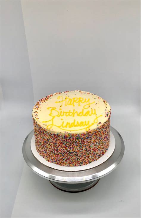 Rainbow Sprinkle Birthday Cake