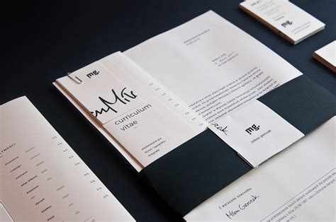 cv folder mailer quadfold brochure  prom  behance