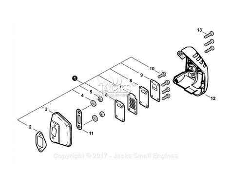 Echo Cs 330mx4 Sn C04312001001 C04312999999 Parts Diagram For Exhaust