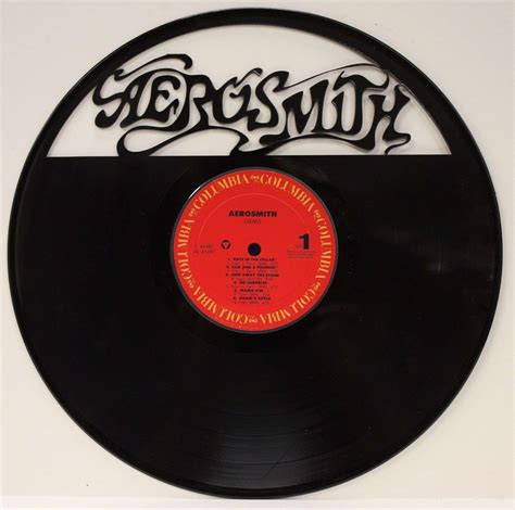 Aerosmith Vinyl Lp Record Laser Cut Wall Art Display - Gold Record ...