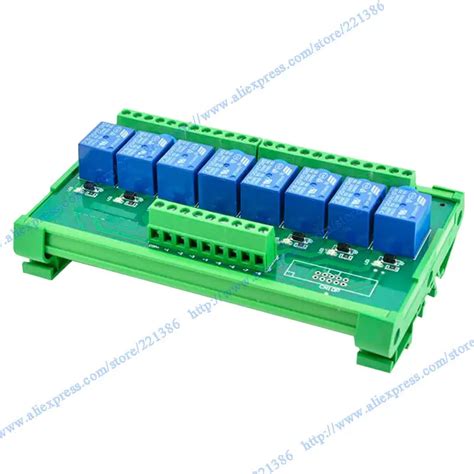 Channels V A Din Rail Mount Relay Module Driver Board Output