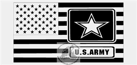 Us Army Logo Flag Design Svg Dxf Vector Cnc Laser Cricut Etsy