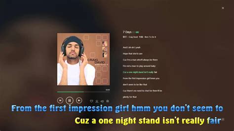 Craig David 7 Days Lyrics Video Hd 1080p Youtube