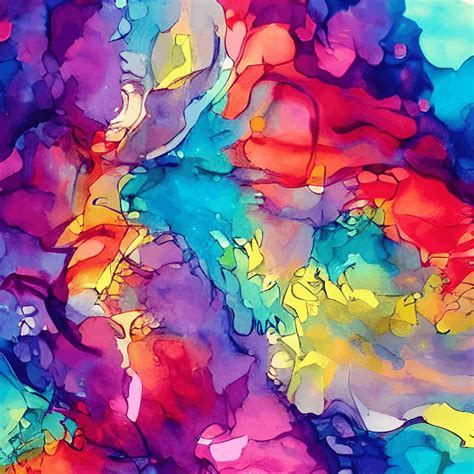 Colorful Abstract Watercolor Paintings · Creative Fabrica