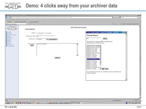 Ppt Psi Web Interface To Epics Channel Archiver Easy Data Retrieval