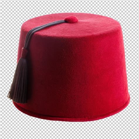 Fez Hat Isolated On Transparent Background Premium Ai Generated Psd