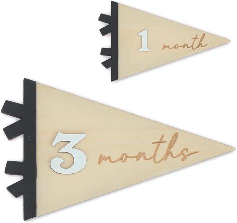 Amazon Oenizi Wooden Monthly Baby Milestone Cards Baby Monthly