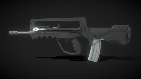 Famas Counter Strike 2 Download Free 3d Model By Blazitt Bd596e5