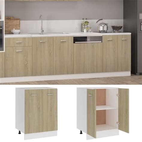 Buffet De Cuisine Bao Armoire De Plancher Ch Ne Sonoma X X Cm