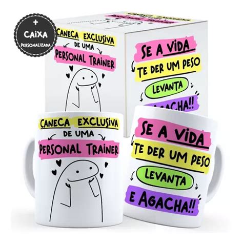 Caneca Profissões Personal Trainer Humor Flork Personalizada