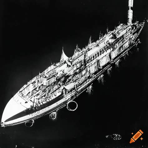 Retro-style spaceship in the 19th century on Craiyon