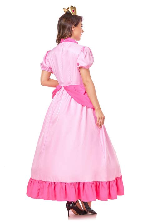 Princess Peach Dress Costume For Adult Nalagila