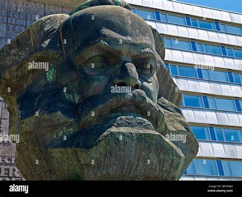 Karl Marx Monument In Chemnitz Saxony Germany Stock Photo Alamy