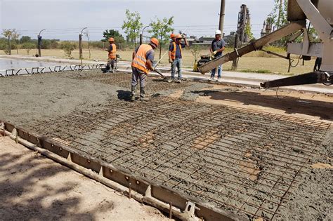 Pavimento de hormigón armado en calle Centenario Sierra bayas