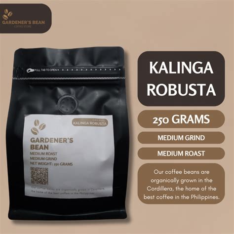 Kalinga Robusta Coffee Organic Medium Roast Grams Lazada Ph