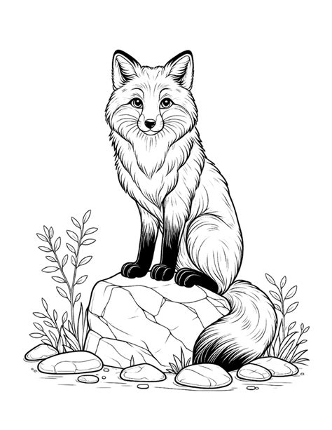 Halloween Fox Coloring Page Coloring Pages