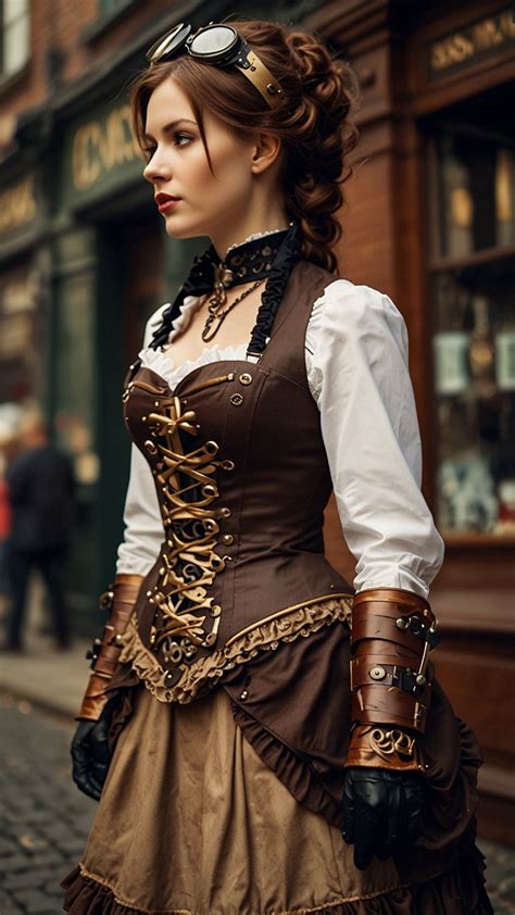 Steampunk Femme De Linvention In 2024 Steampunk Fashion Women Steampunk Dress Steampunk