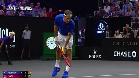Roger Federer vs John Isner 2018 Laver Cup - Highlights (HD)
