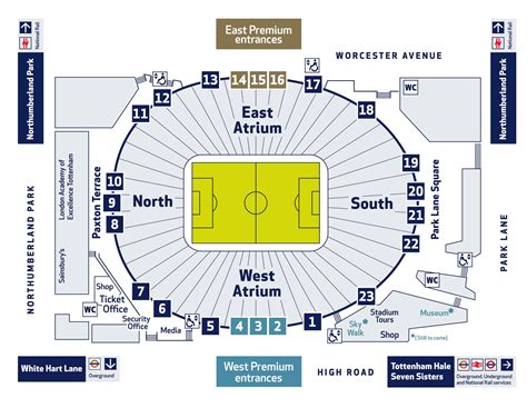 Tottenham Seating Map | Elcho Table