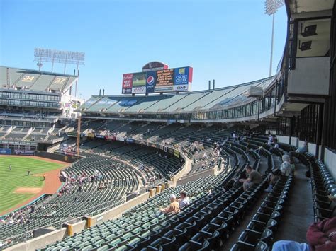 Oakland Coliseum Seat Map Baseball Cabinets Matttroy