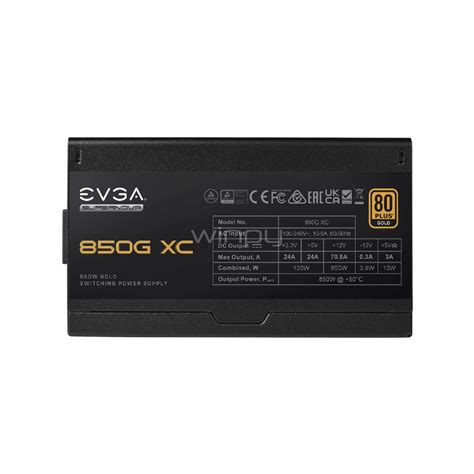 Fuente De Poder EVGA SuperNOVA 850G XC De 850W 520 5G 0850 K1 Winpy Cl