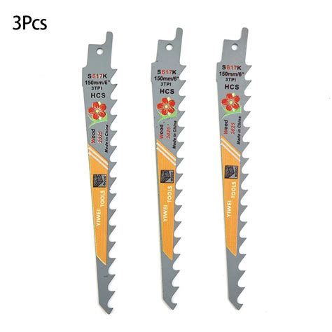 Pcs Mm Reciprocating Saw Blades Tpi Hcs Saber Saw Multi Handsaw