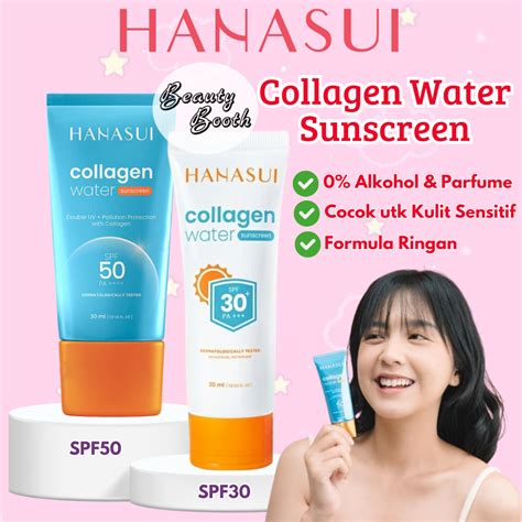 Jual Hanasui Collagen Water Sunscreen Spf Sun Screen Sunscreen