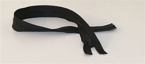 One Way Separating Zippers Open End Black 7 Lengths Etsy