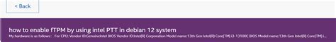 Re Reintel Ptt Platform Trust Technology In Debian Intel Community