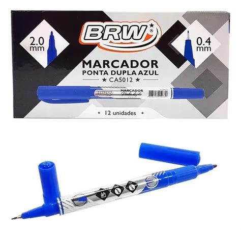 Marcador Cd Retroprojetor Pta Dupla 0 4 2mm Azul Brw Cx C 12 MercadoLivre