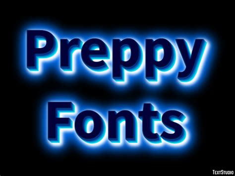 Preppy Fonts Text Effect and Logo Design Font
