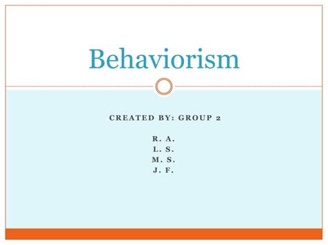 Behaviorism Powerpoint Ppt