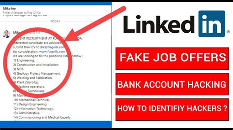 LinkedIn Fraud FAKE Job Offers And How To Spot Them JOB SCAMS