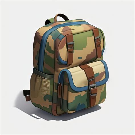 Premium Photo Military Camo Backpack
