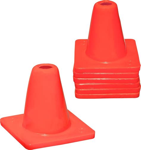 Koozam Sports 6 Pack Heavy Duty 6 Inch Sports Pro Training Cones Won