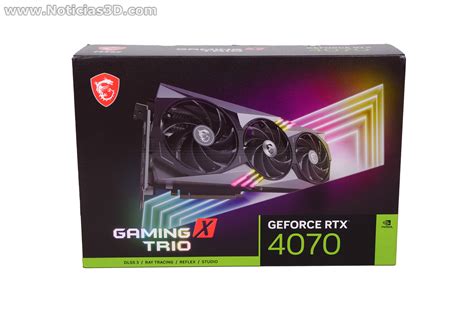 MSI Geforce RTX 4070 GAMING X TRIO 12G Review: Gran rendimiento y ...