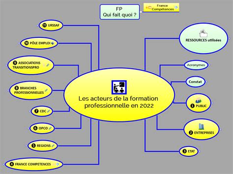 Les Acteurs De La Formation Professionnelle En Sylviere Xmind