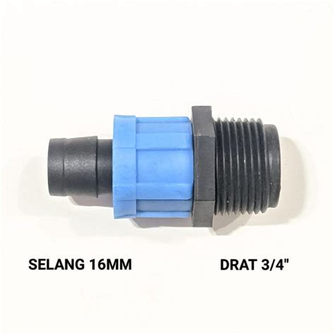 Jual Drip Tape Connector Selang Mm X Drat Konektor Canister