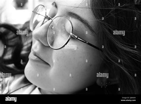 Beautiful Nerd Girl Glasses Hi Res Stock Photography And Images Alamy