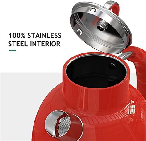 Ascot Stainless Steel Electric Tea Kettle Qt W Bpa Free