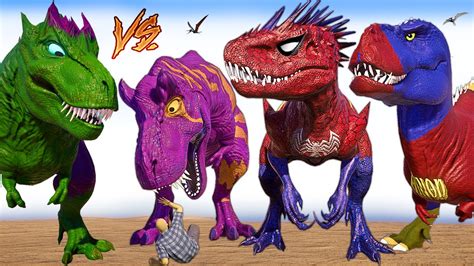 Spider Man Alien Indominus Rex Vs Godzilla Sharkzilla T Rex Dinosaurs