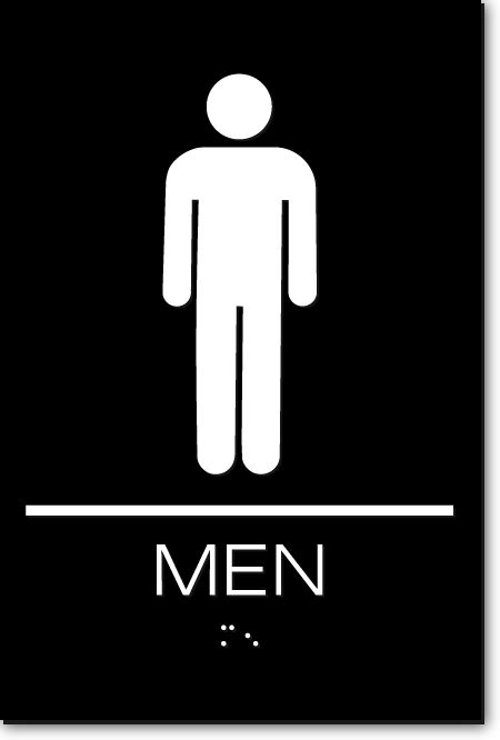 Men Restroom Sign Ada Sign Factory