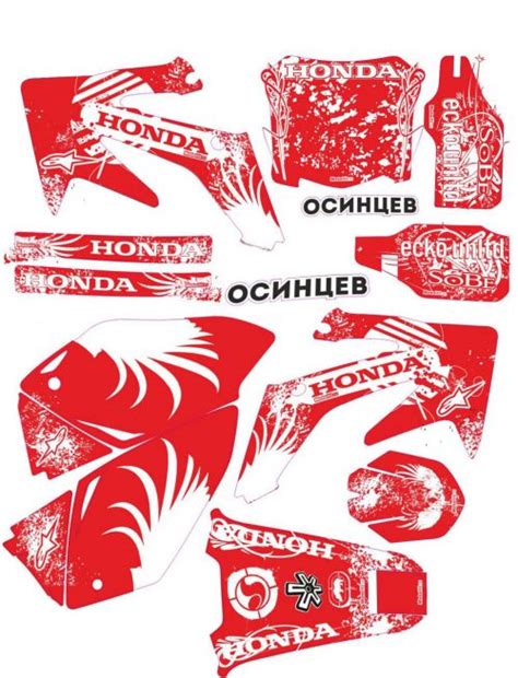 Honda Crf Logos Decals Stickers And Graphics Mxgone Best Moto Decals