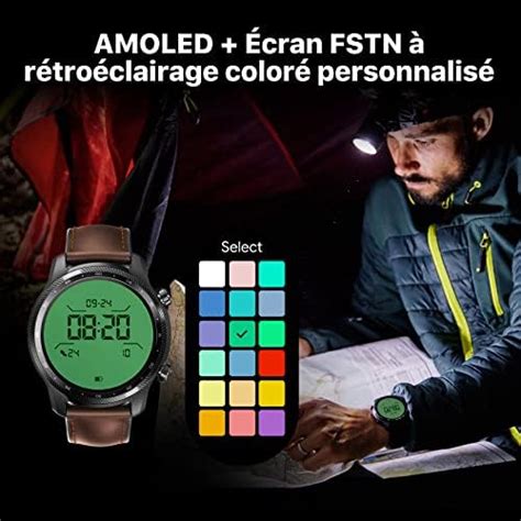 Ticwatch Pro 3 Ultra 4G LTE Montre Connectée Qualcomm SDW4100 et