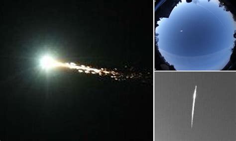 Green Fireball Meteor Spotted Shooting Across The Uk At 150 000 Miles Per Hour Daily Mail Online