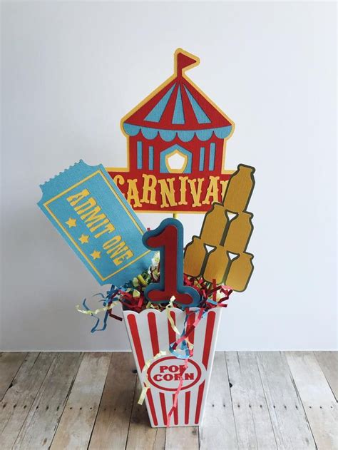 Carnival Birthday Party Centerpiece Circus Birthday Etsy Birthday