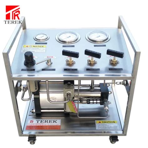 Terek Double Stage Pneumatic Booster Pump System For Safety Valve Test Bench Testing Gas Pump